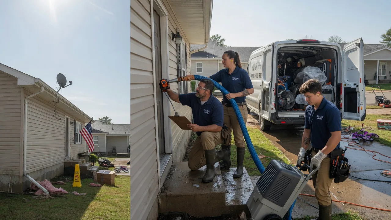 Ceiling Water Damage Restoration in Crestline, OH near me